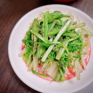 簡単!水菜のゆかりおかかあえ